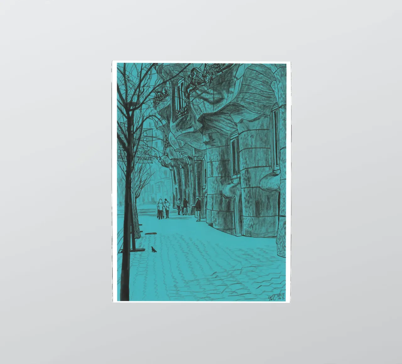 La Pedrera Verda sticker by Asobōze