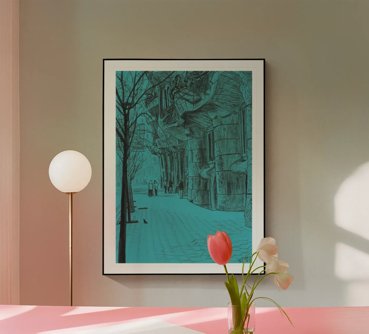 La Pedrera Verda acrylic glass by Asobōze