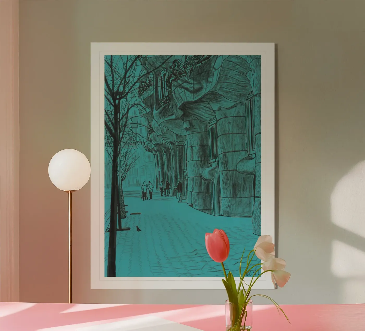 La Pedrera Verda acrylic glass by Asobōze