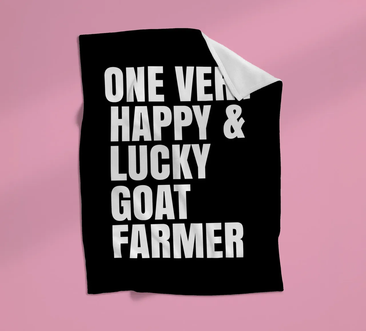 One very happy and lucky goat farmer coperta in pile da happieeagle
