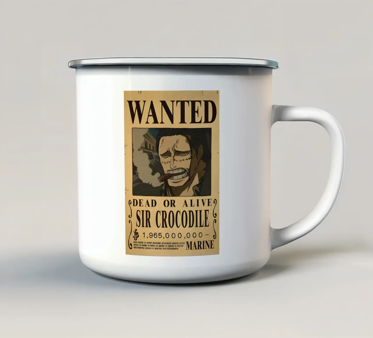 Sir Crocodile tazza in smalto da CreativeStudio