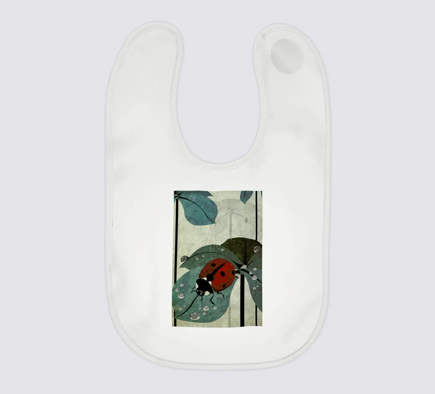 Marienkäfer baby bib by Sabrina Ziegenhorn