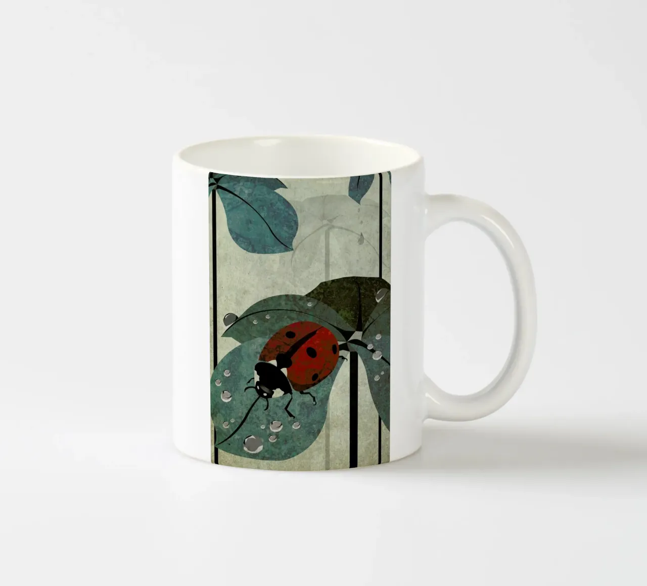 Marienkäfer tazza in ceramica da Sabrina Ziegenhorn