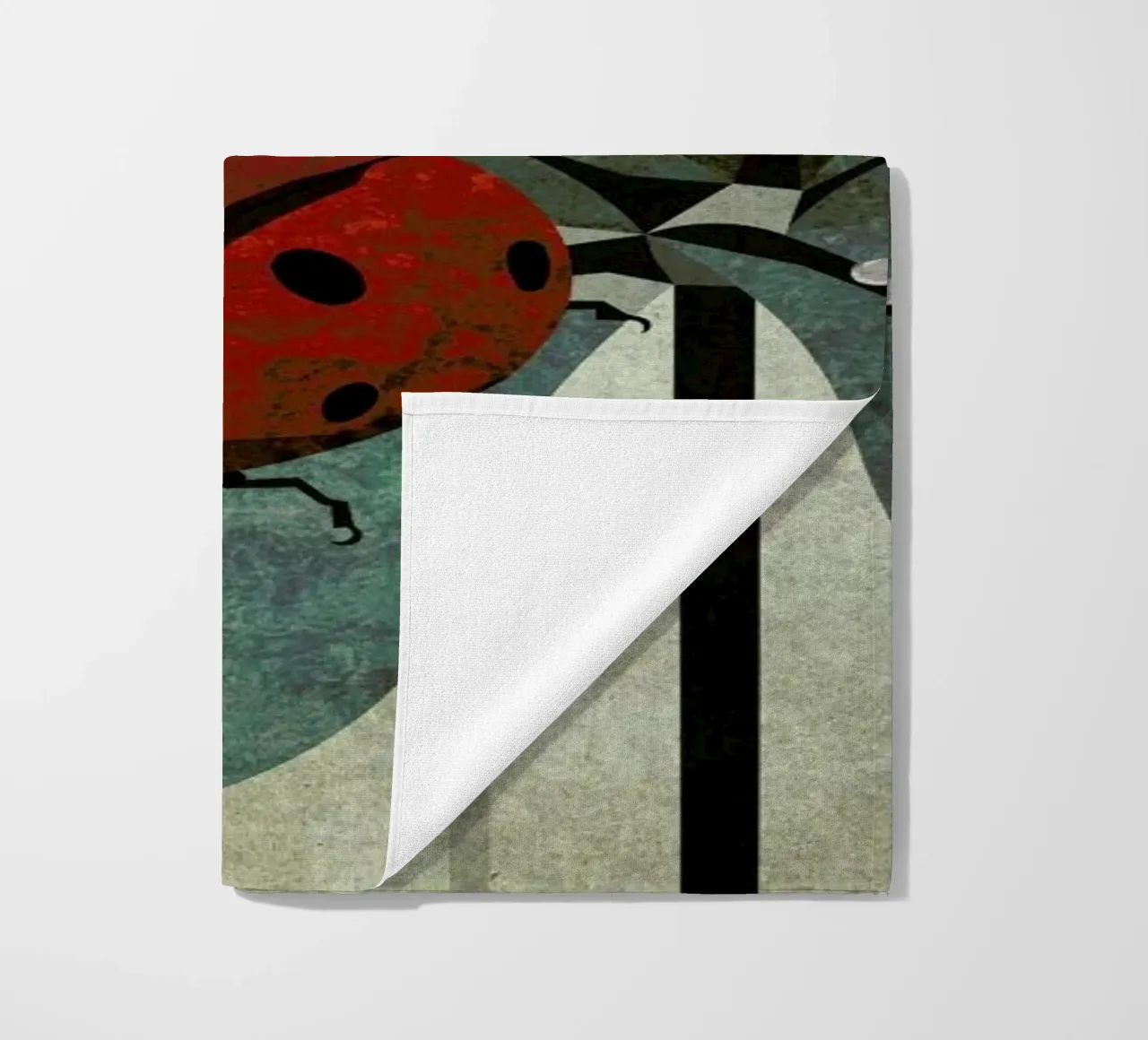 Marienkäfer beach towel by Sabrina Ziegenhorn