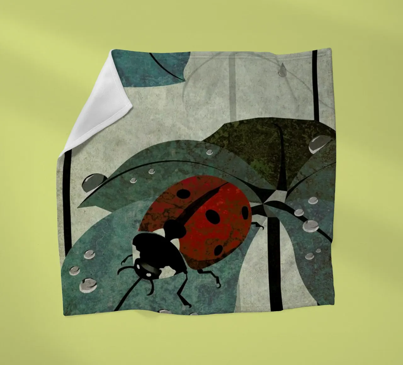 Marienkäfer Fleecedecke von Sabrina Ziegenhorn