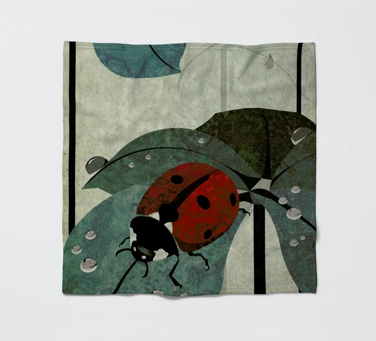 Marienkäfer Fleecedecke von Sabrina Ziegenhorn