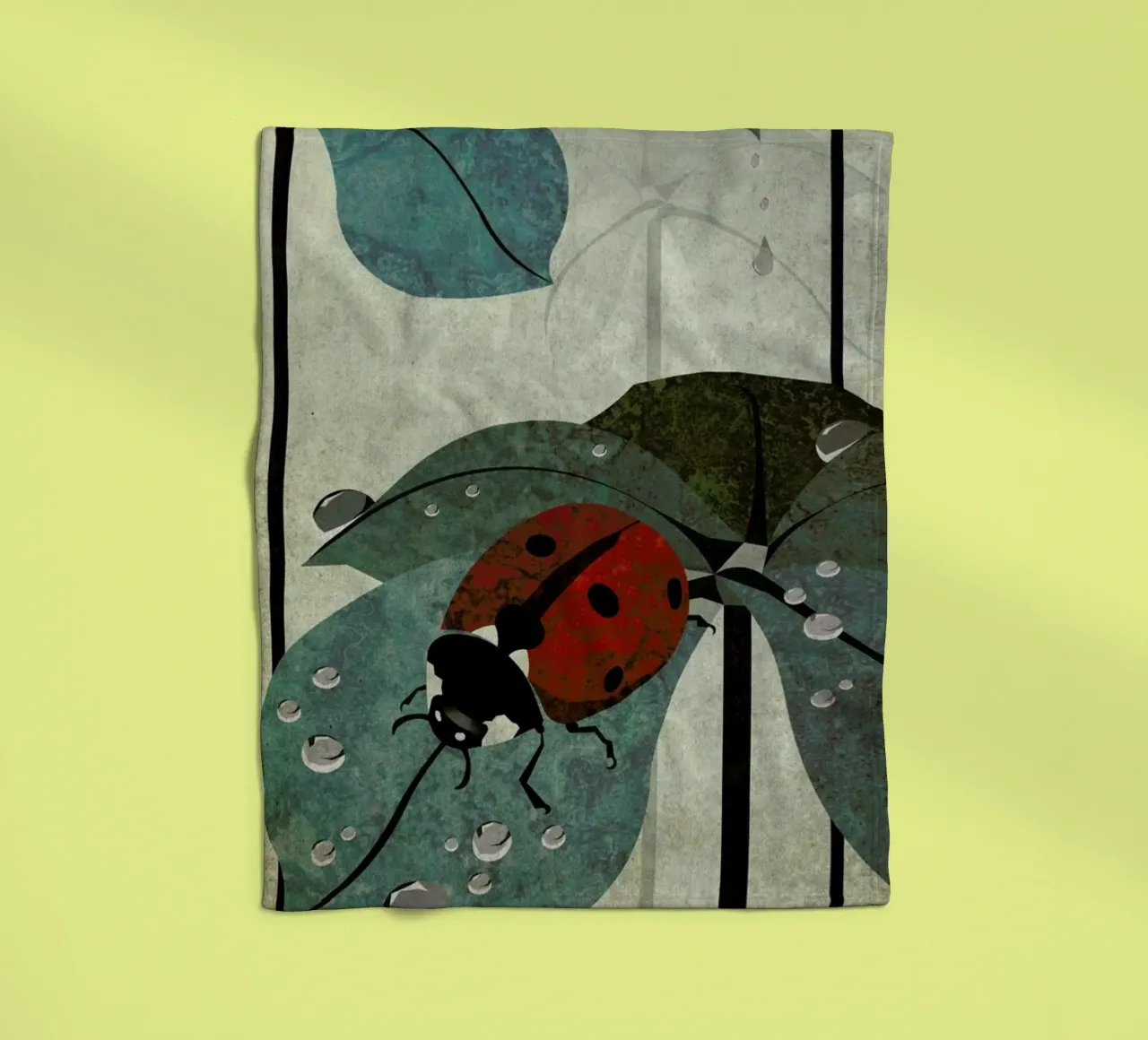 Marienkäfer Fleecedecke von Sabrina Ziegenhorn