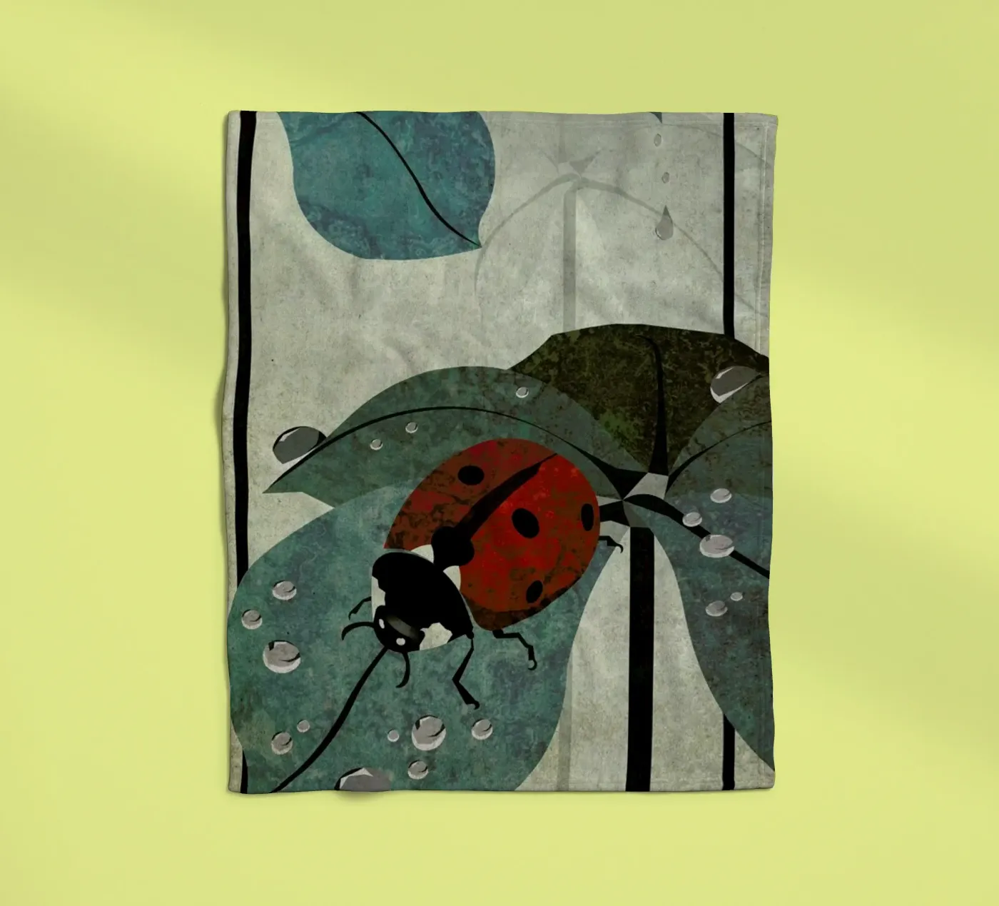 Marienkäfer fleecedeken van Sabrina Ziegenhorn