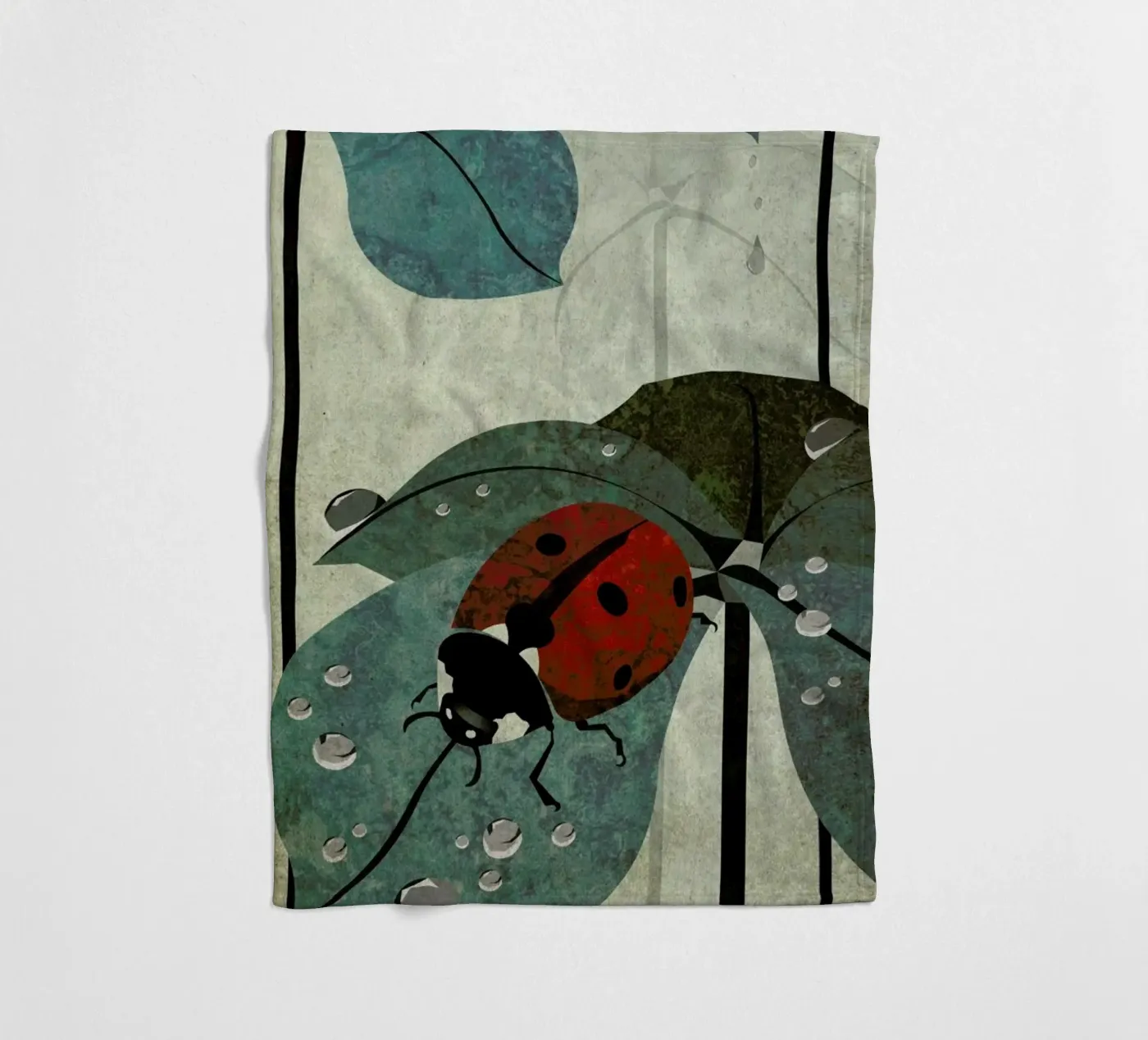 Marienkäfer fleecedeken van Sabrina Ziegenhorn