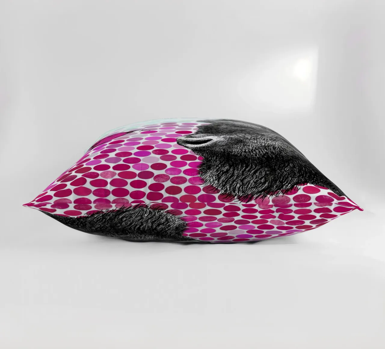 Bison and Butterfly cuscino da Eric Fan