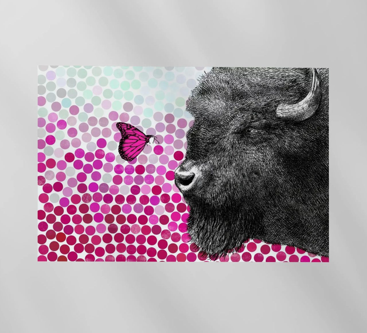 Bison and Butterfly pellicola backlit da Eric Fan