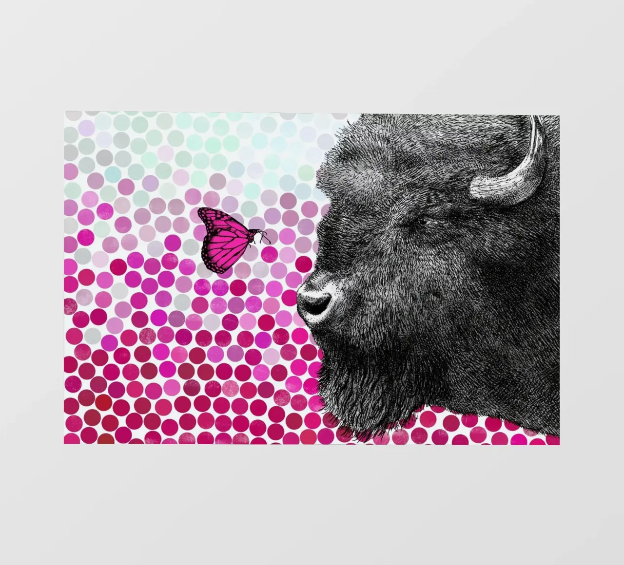 Bison and Butterfly telo in pvc da Eric Fan