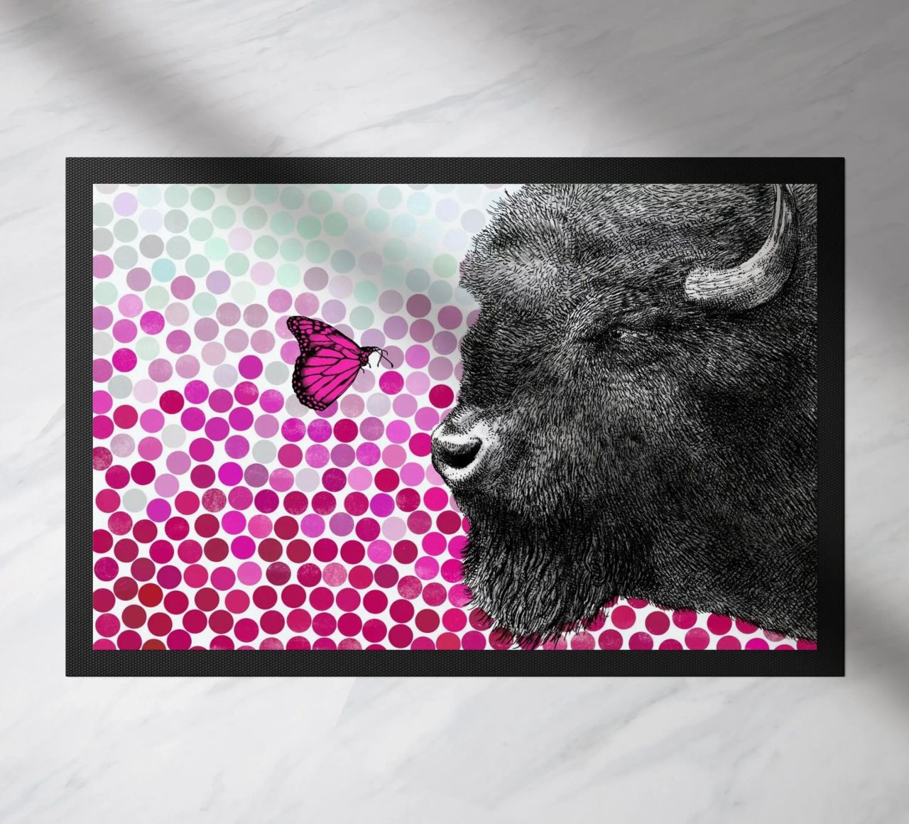 Bison and Butterfly zerbino da Eric Fan