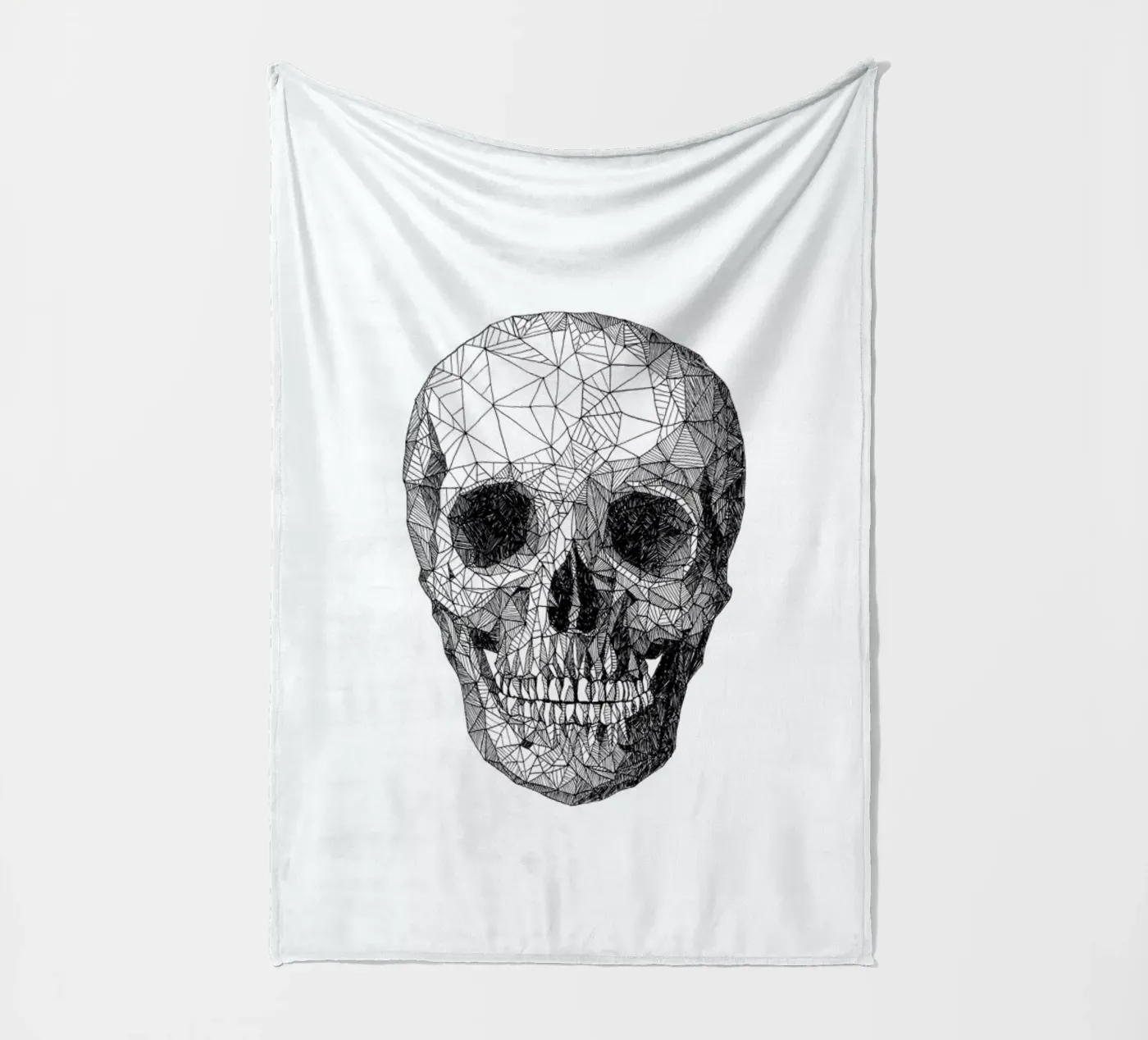 Skull Fleecedecke von Pen & Ink