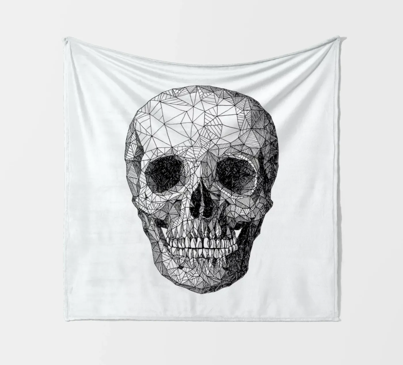 Skull Fleecedecke von Pen & Ink