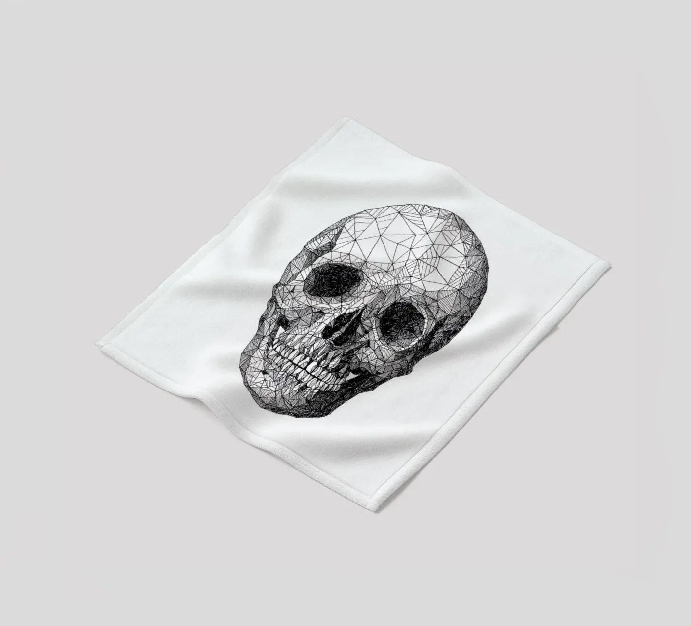 Skull Fleecedecke von Pen & Ink