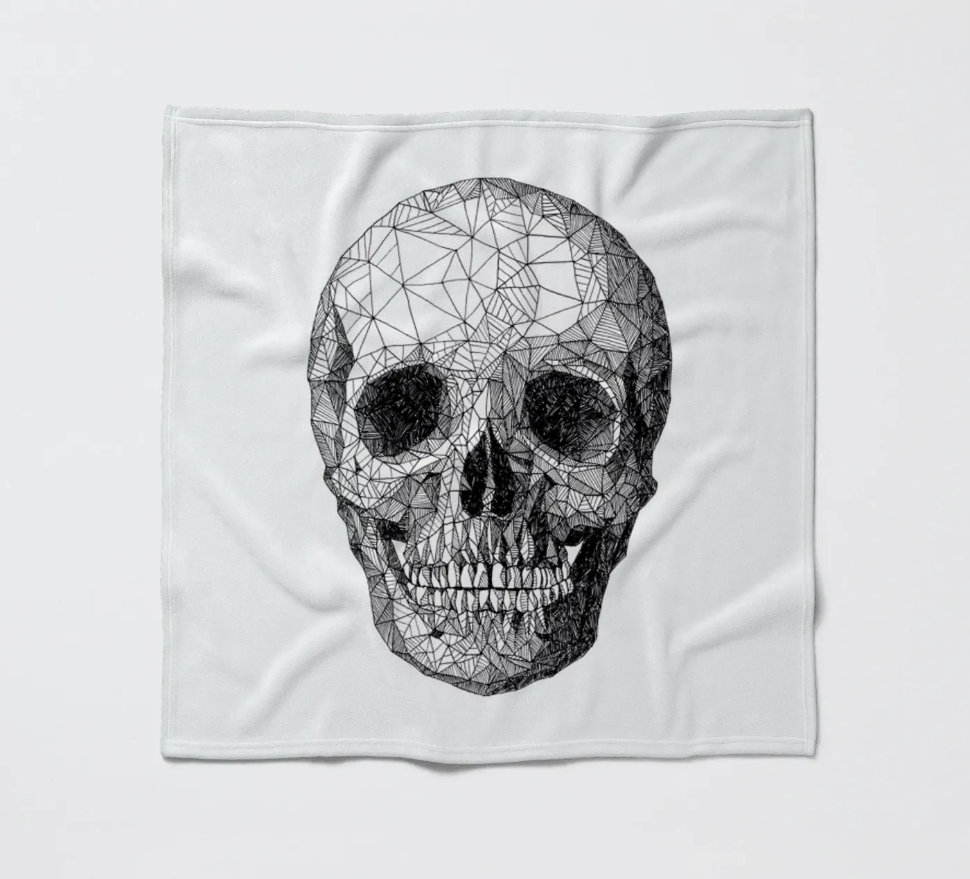 Skull Fleecedecke von Pen & Ink