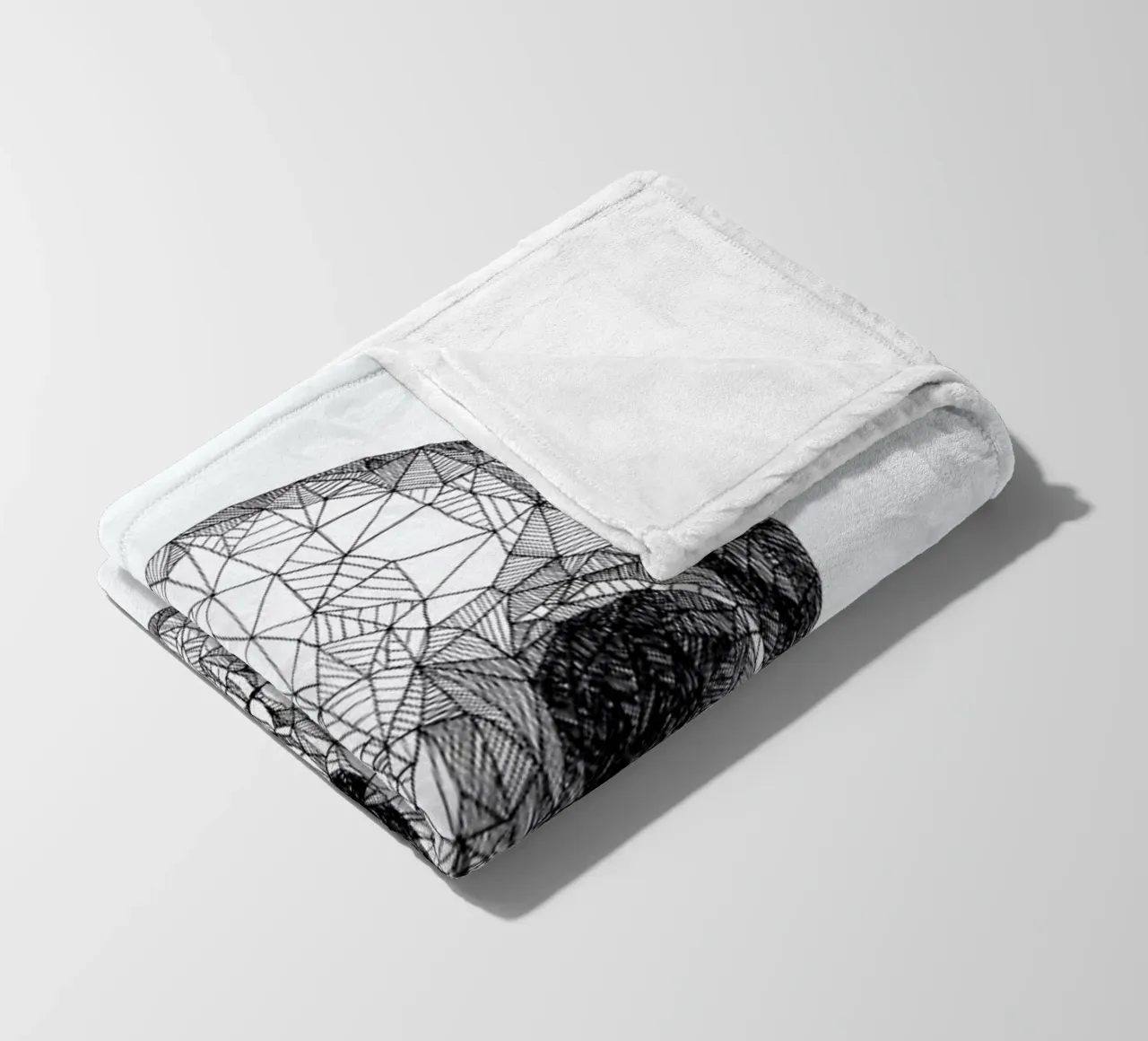 Skull fleecedeken van Pen & Ink