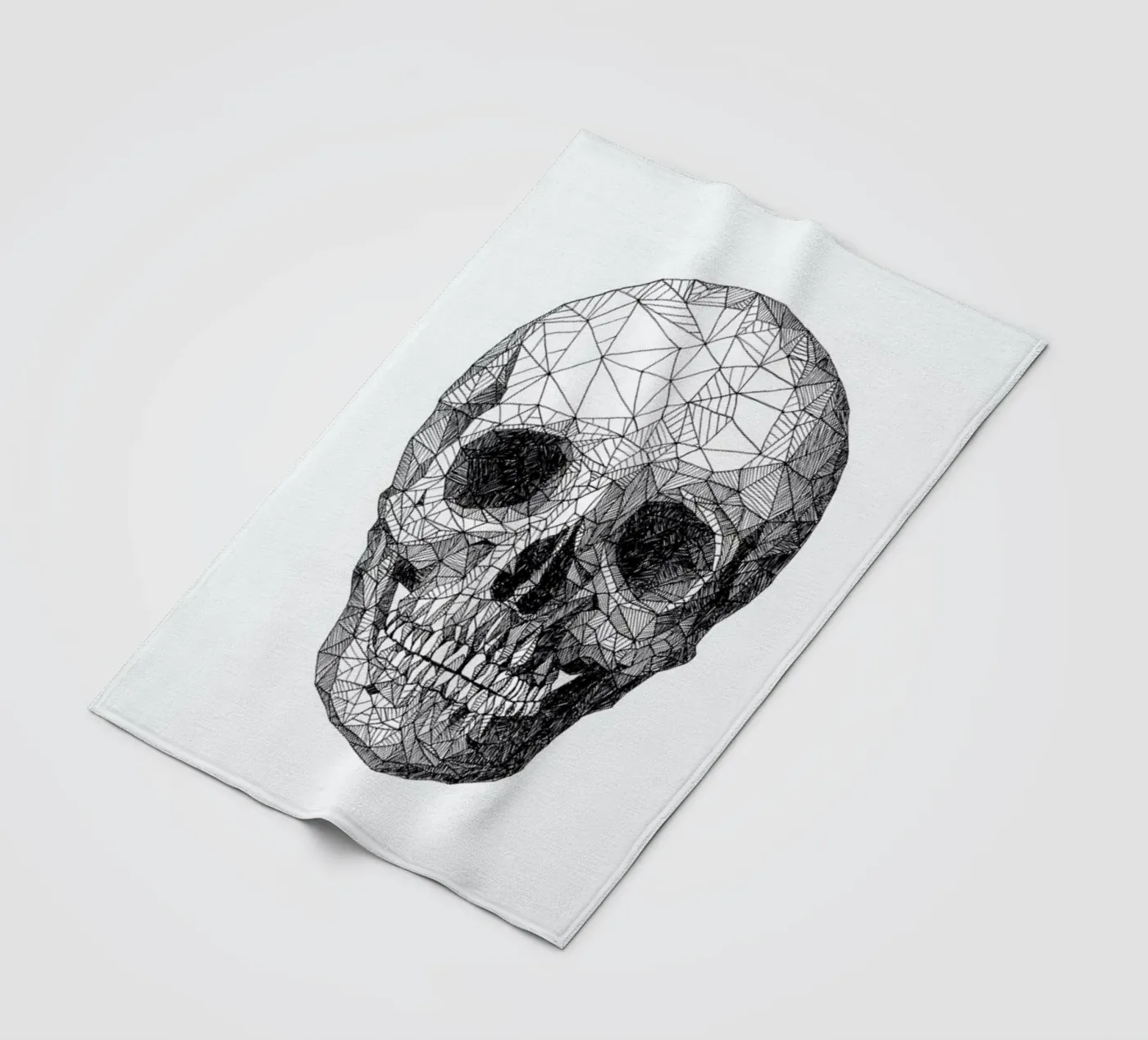 Skull Fleecedecke von Pen & Ink
