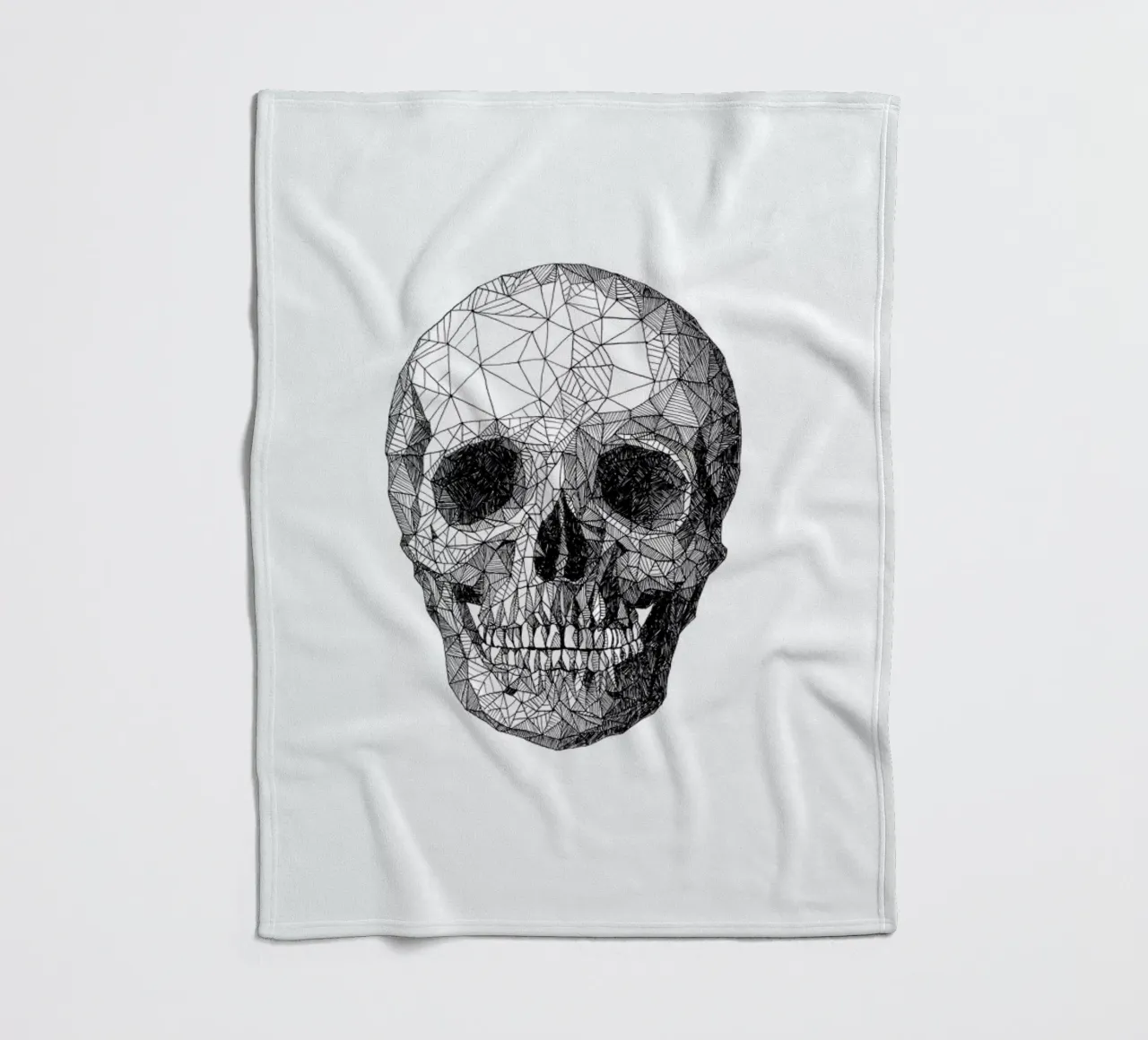 Skull fleecedeken van Pen & Ink