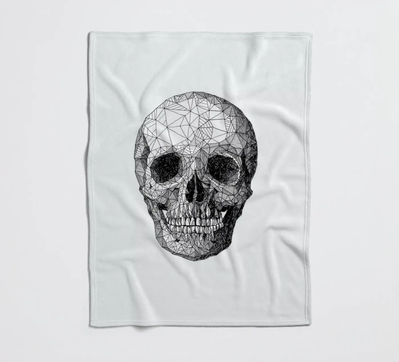 Skull Fleecedecke von Pen & Ink