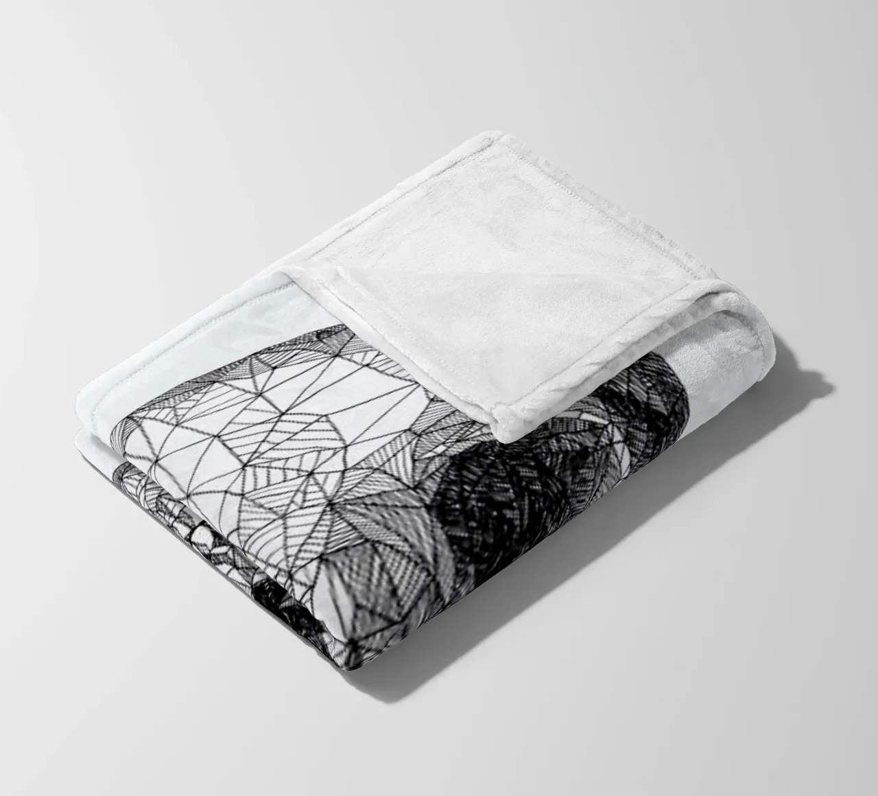 Skull fleecedeken van Pen & Ink