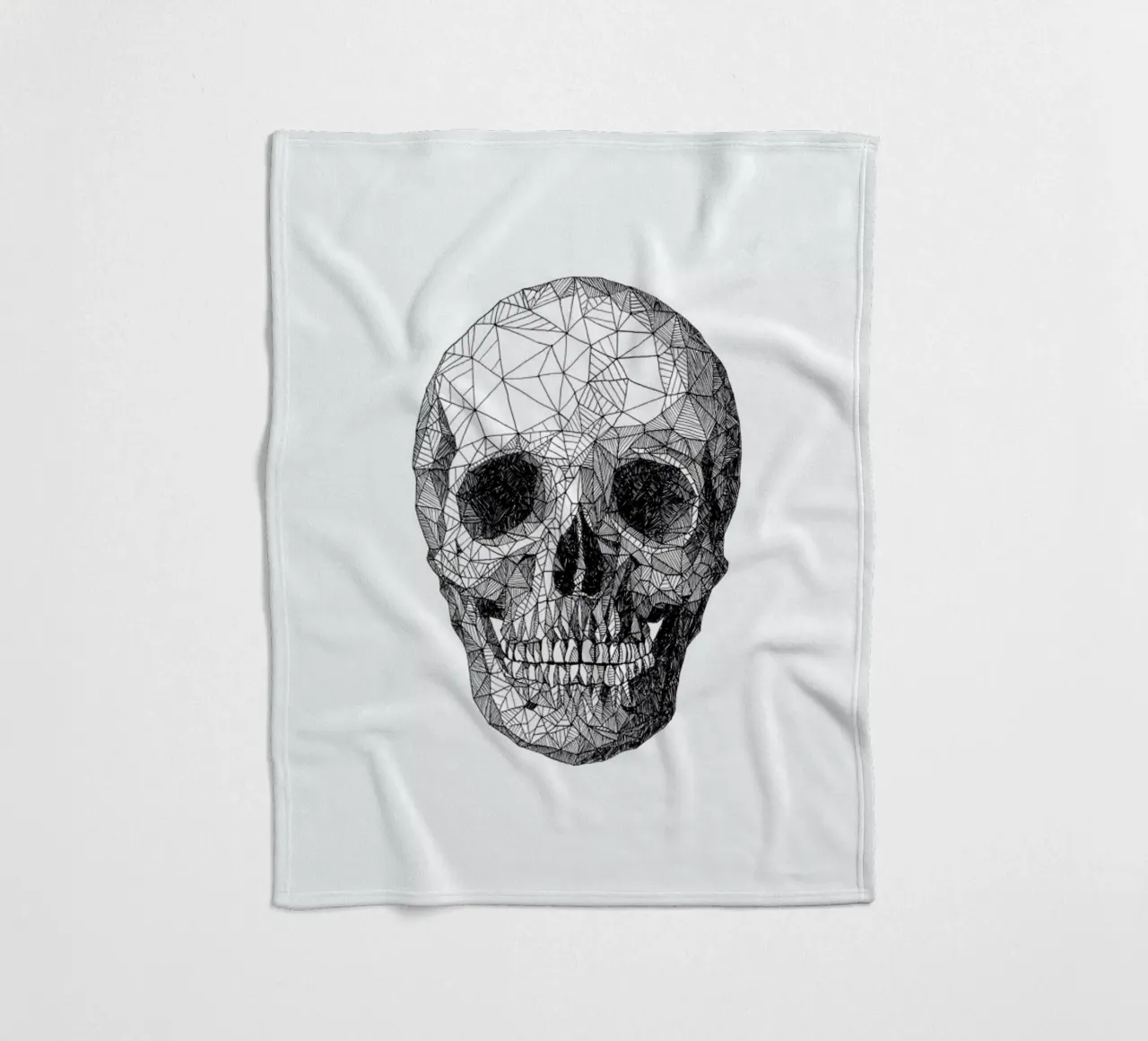 Skull fleecedeken van Pen & Ink