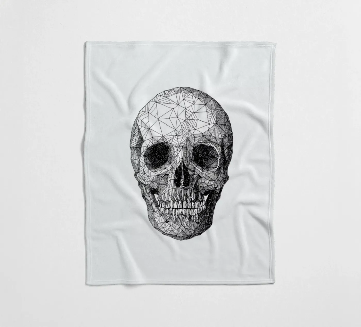 Skull Fleecedecke von Pen & Ink