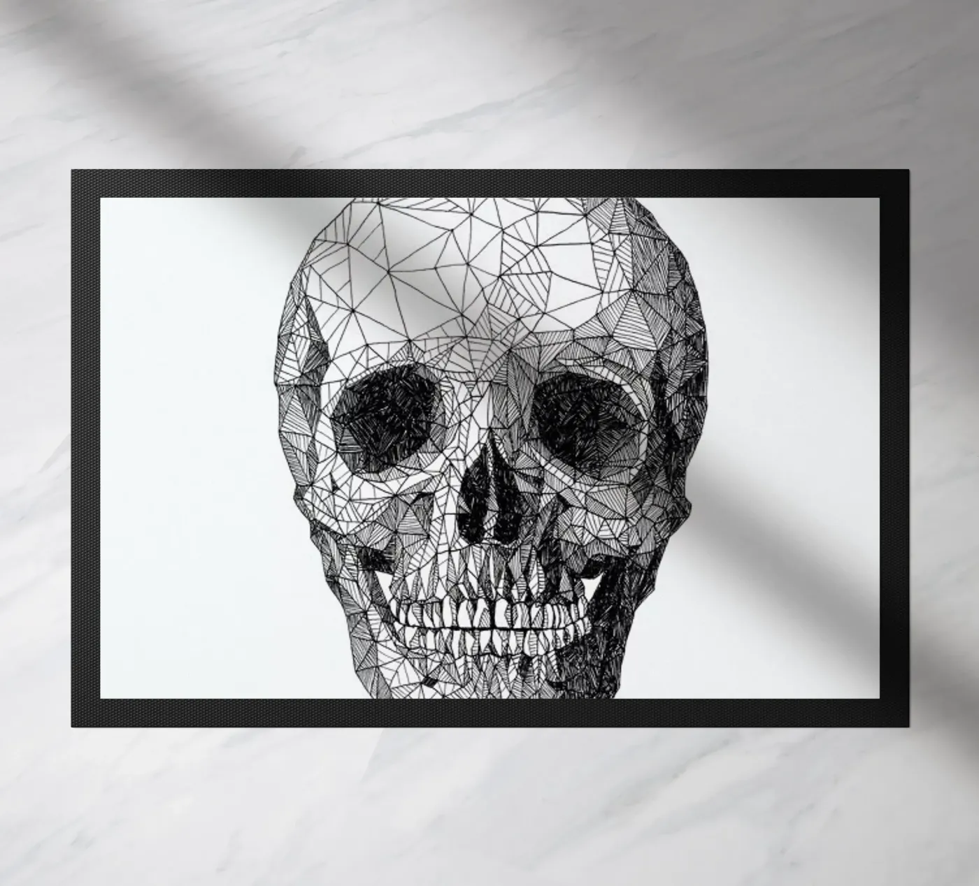 Skull Fußmatte von Pen & Ink