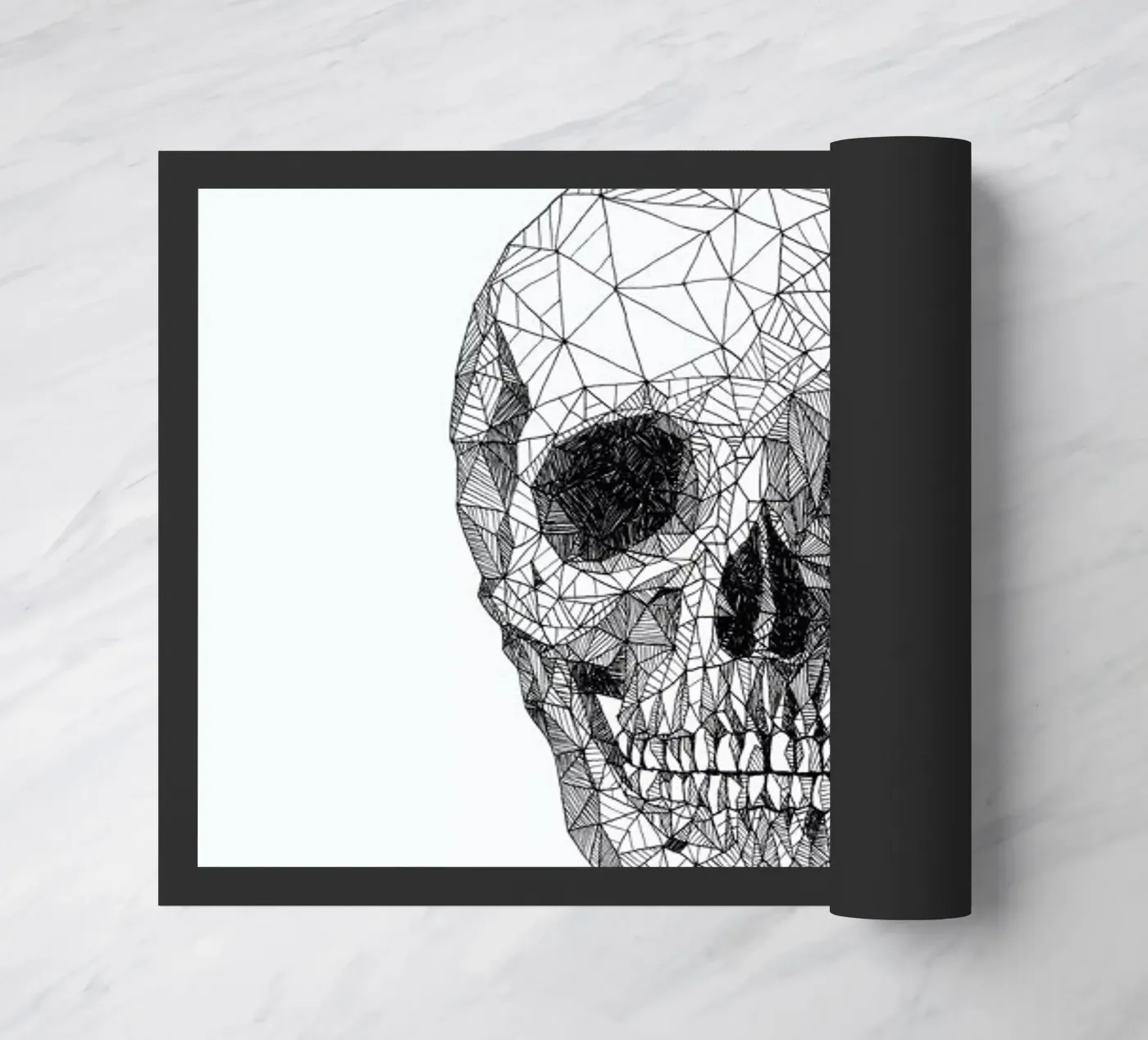 Skull Fußmatte von Pen & Ink