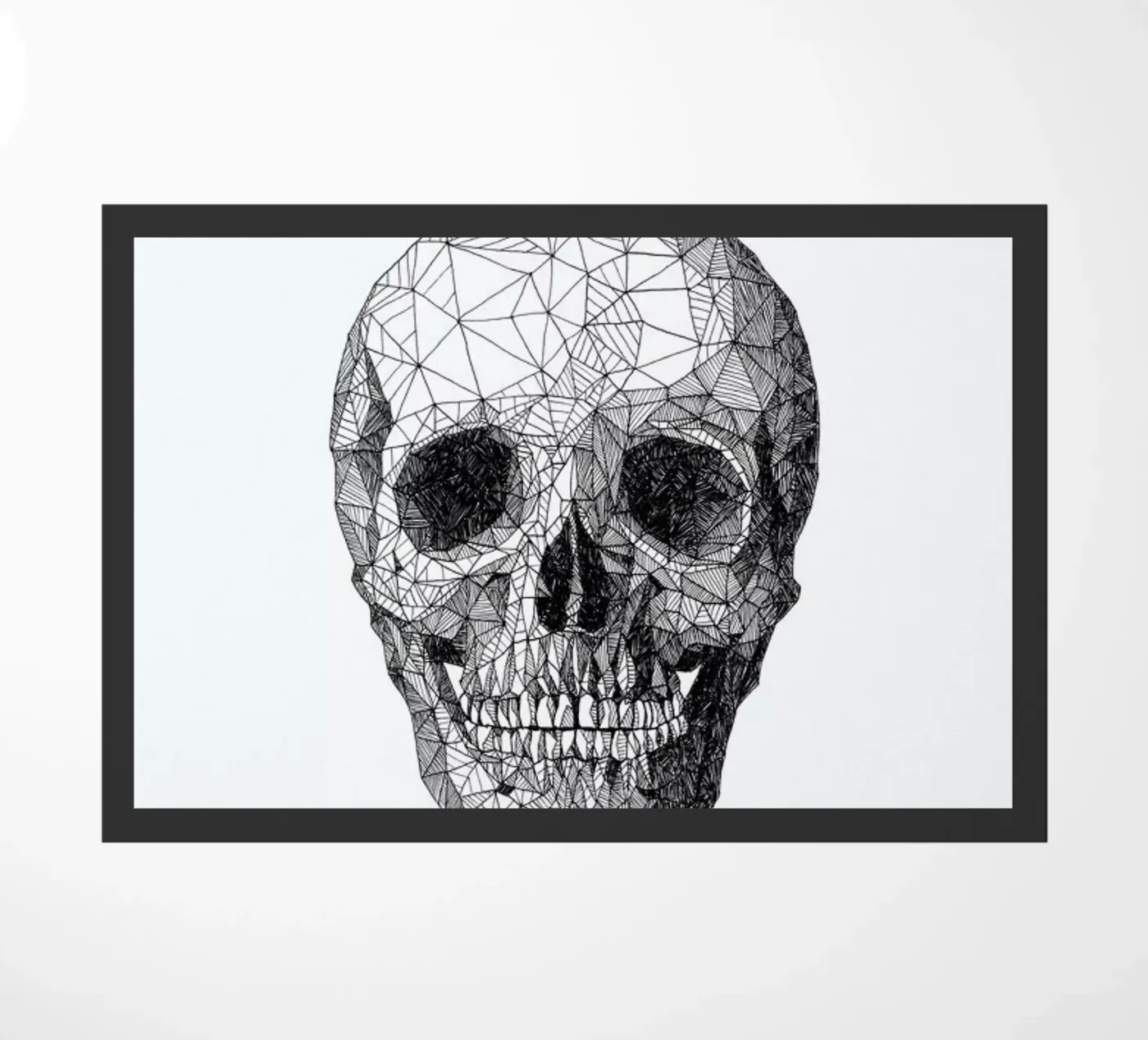 Skull Fußmatte von Pen & Ink