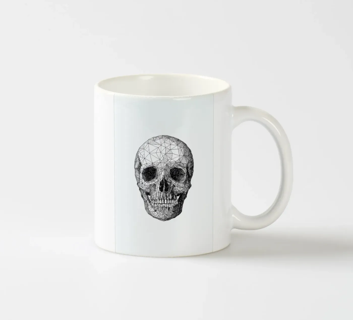 Skull ceramic mug by Pen & Ink