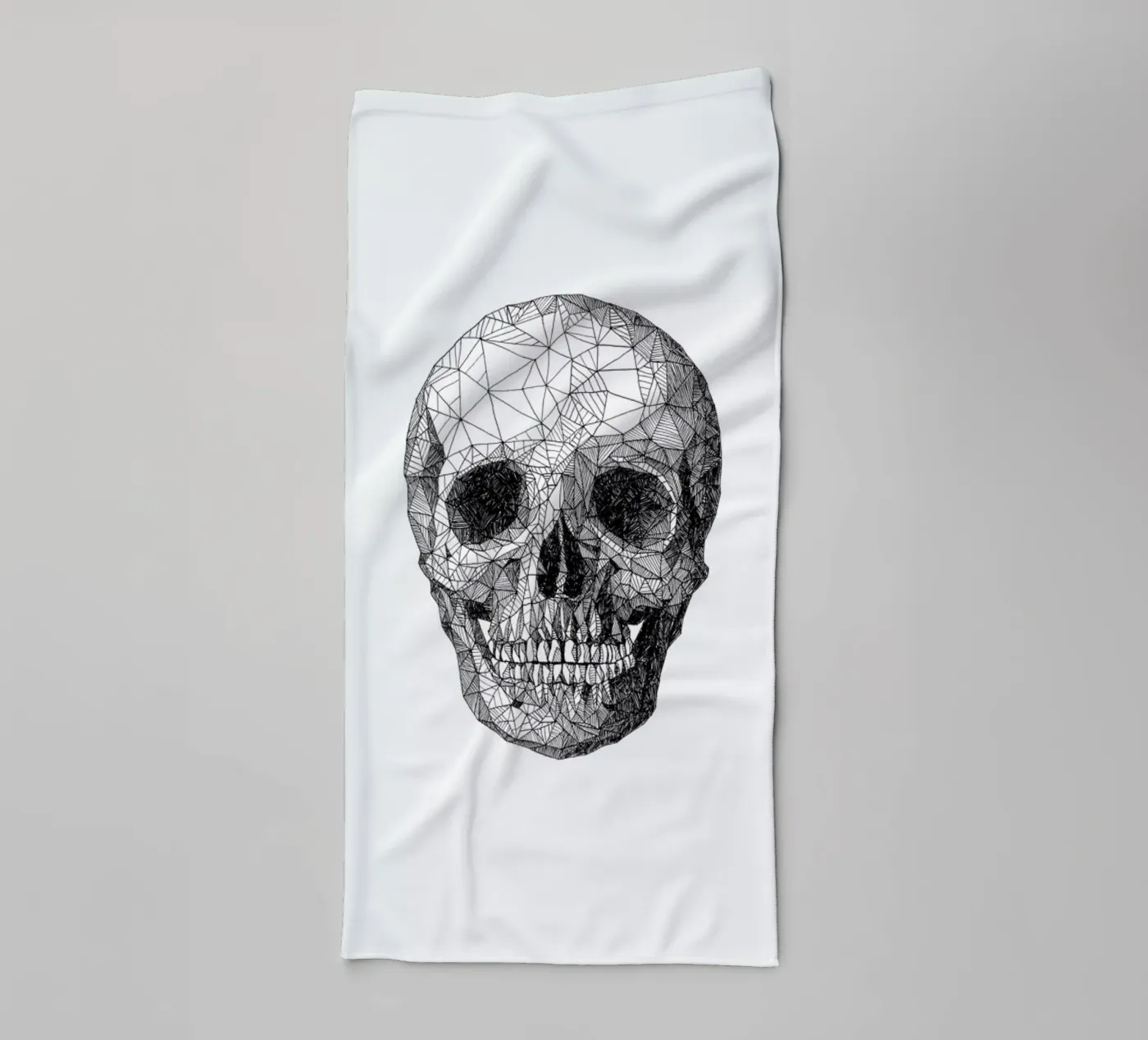 Skull badhanddoek van Pen & Ink