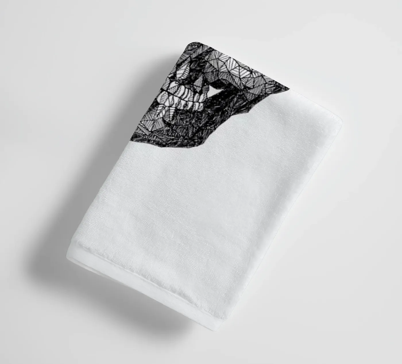 Skull badhanddoek van Pen & Ink