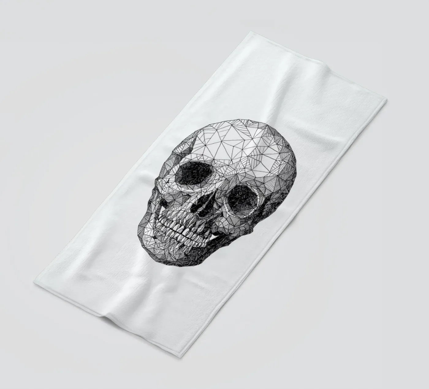 Skull beach towel by Pen & Ink