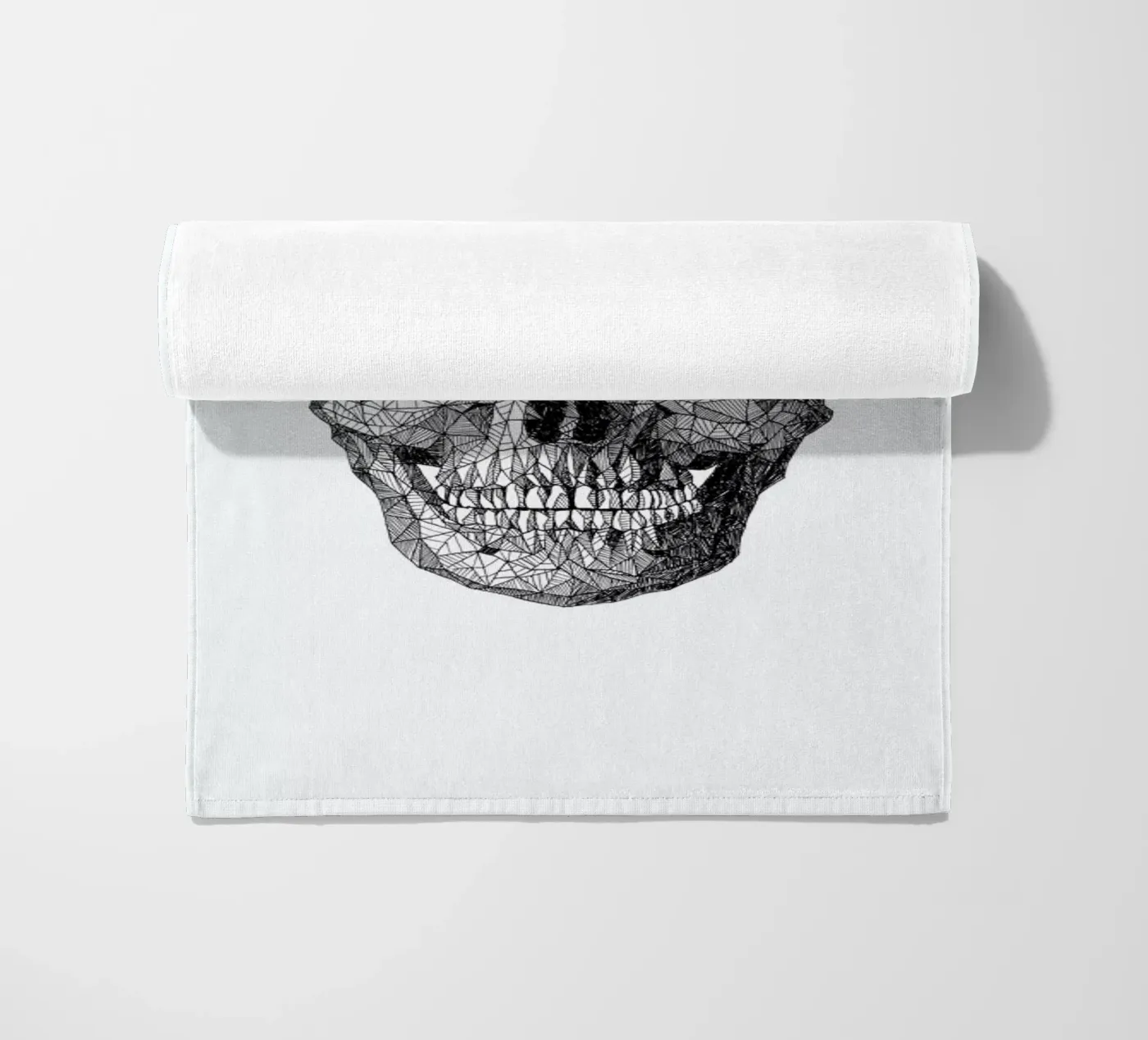 Skull beach towel by Pen & Ink