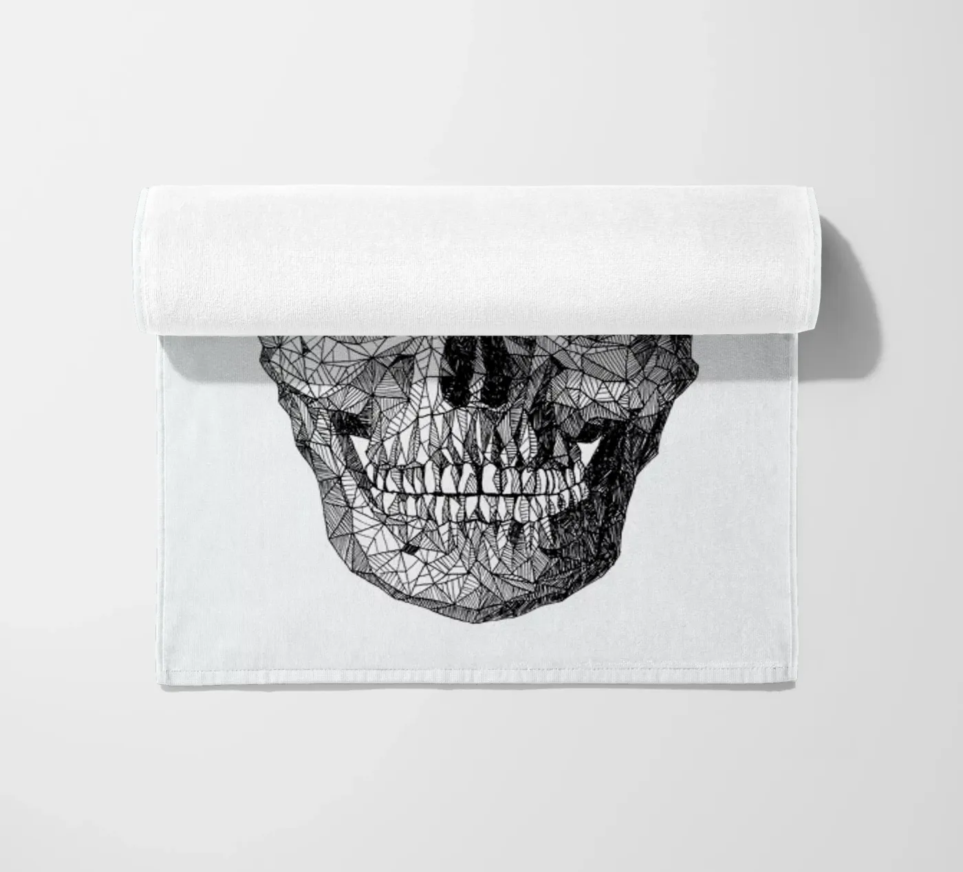 Skull beach towel by Pen & Ink