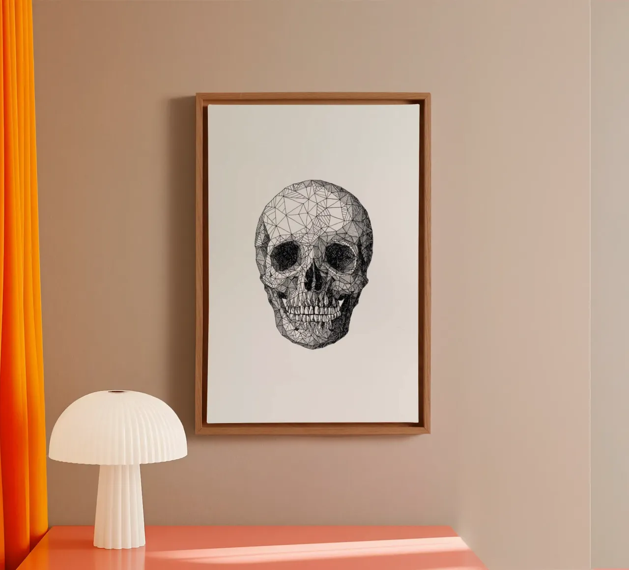 Skull tela da Pen & Ink