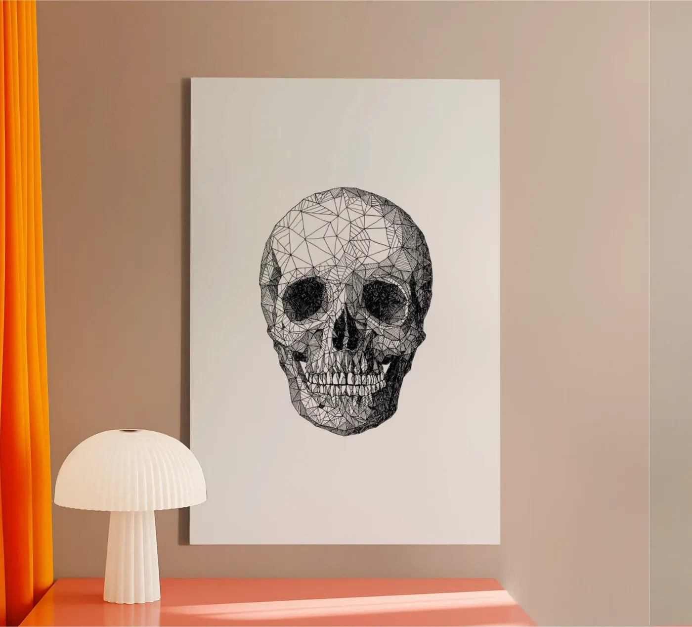 Skull canvas by Pen & Ink