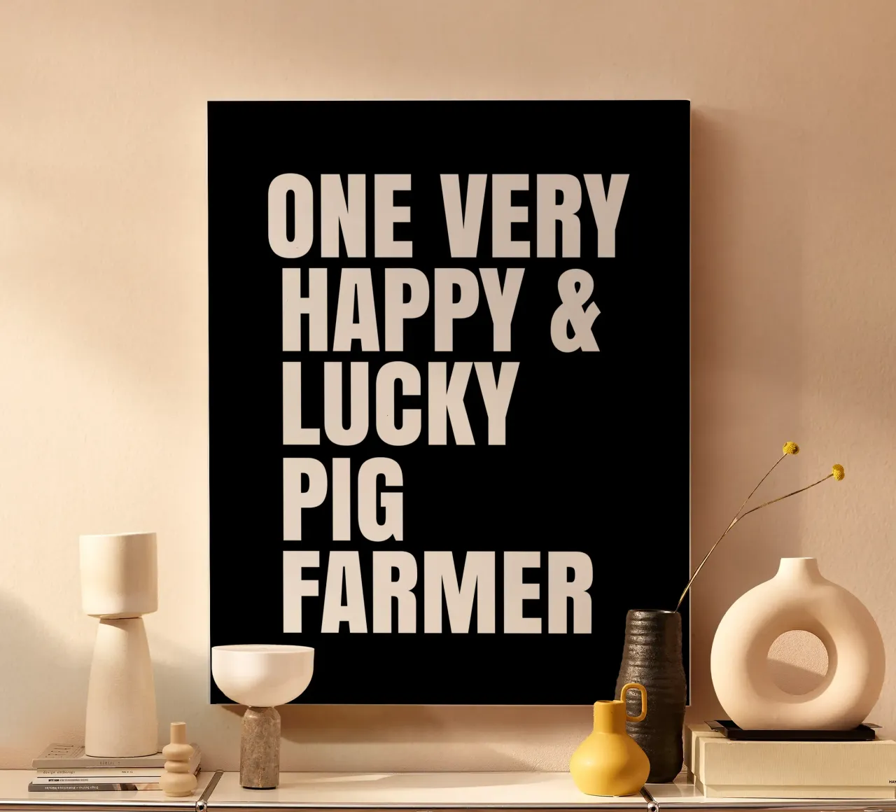 One very lucky and happy pig farmer tela da happieeagle