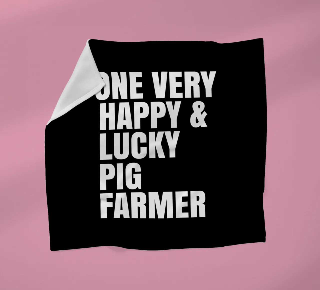 One very lucky and happy pig farmer coperta in pile da happieeagle