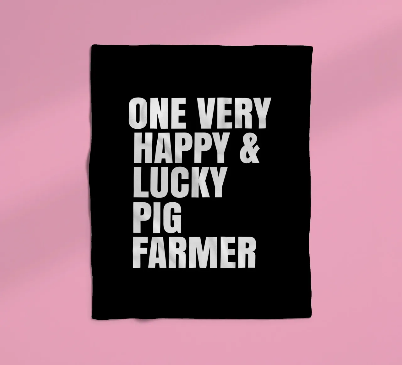 One very lucky and happy pig farmer coperta in pile da happieeagle