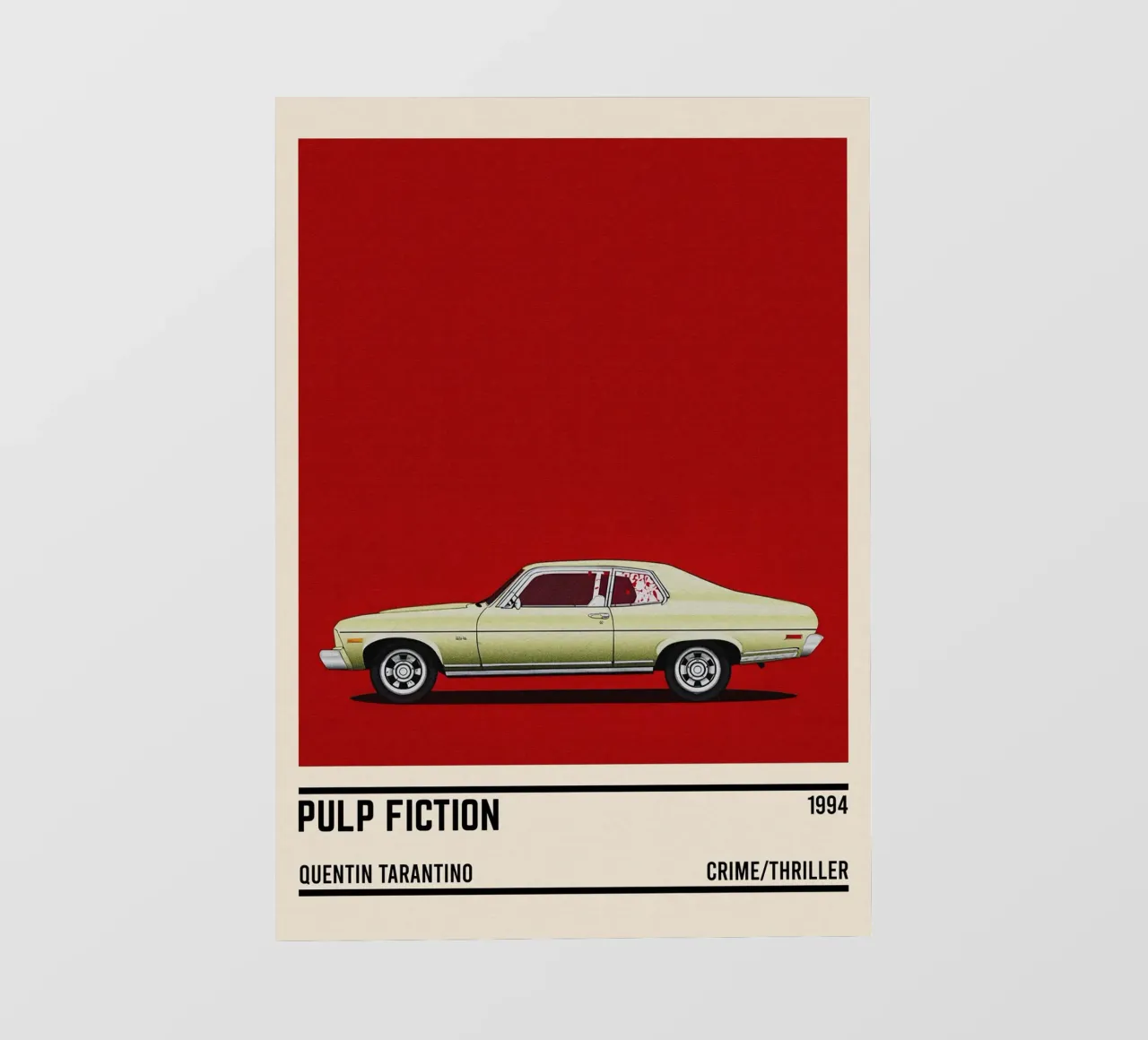 Pulp Fiction car telo in pvc da TheArtstudio