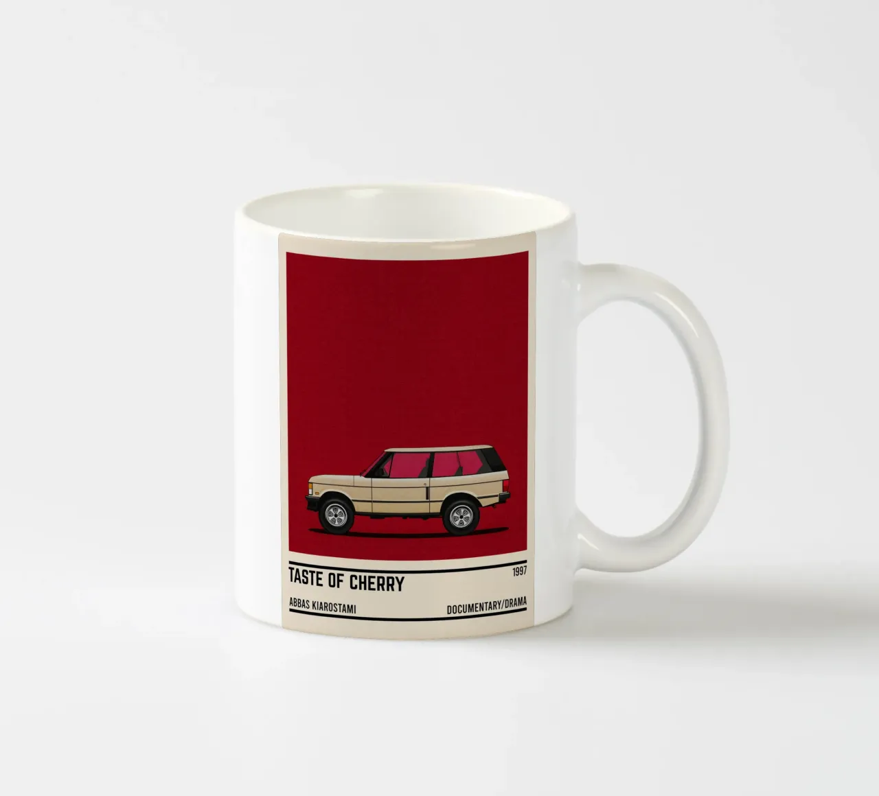 Taste of Cherry movie car ceramic mug by TheArtstudio