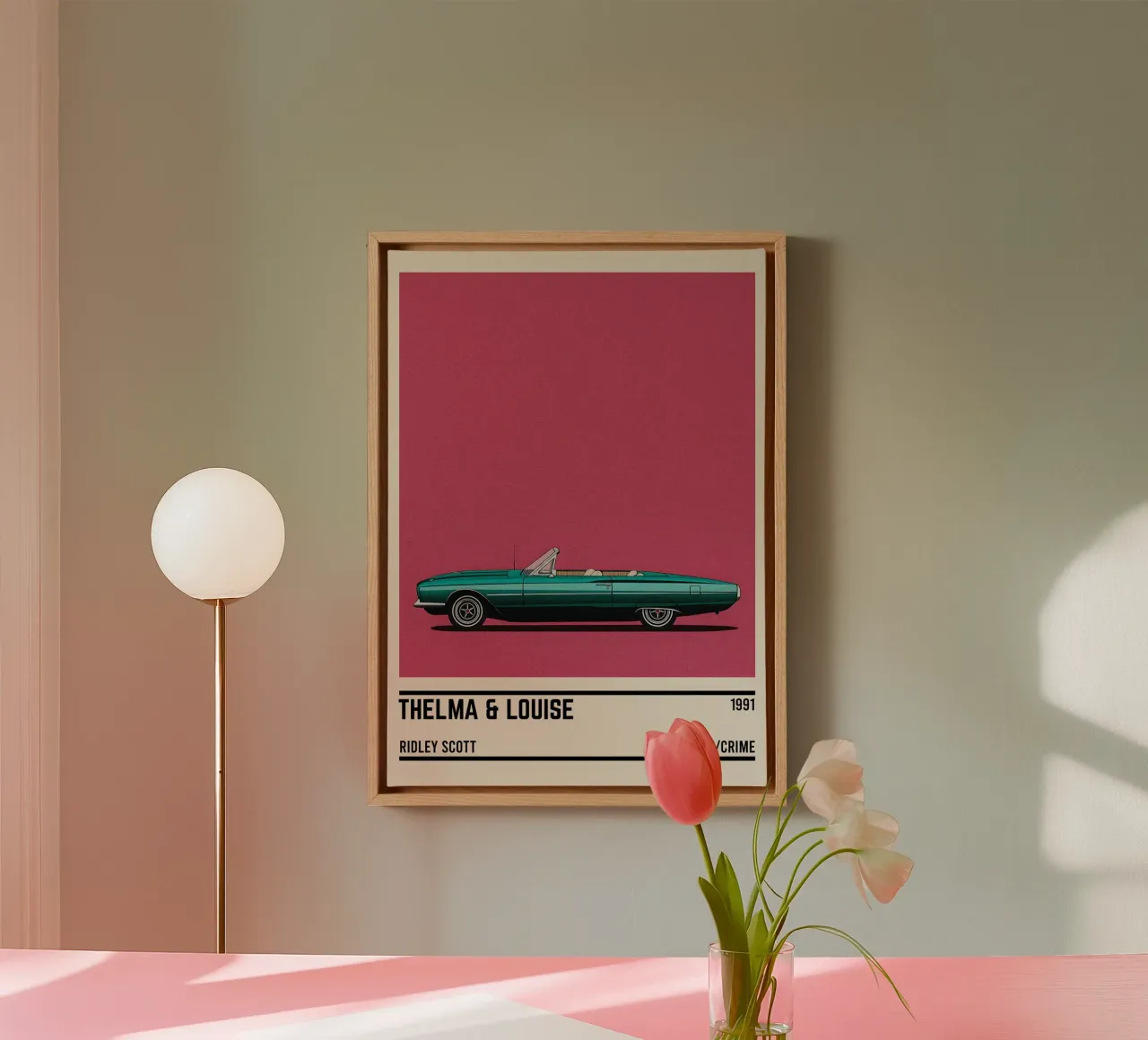 Thelma And Louise car tela con Cornice a cassetta da TheArtstudio