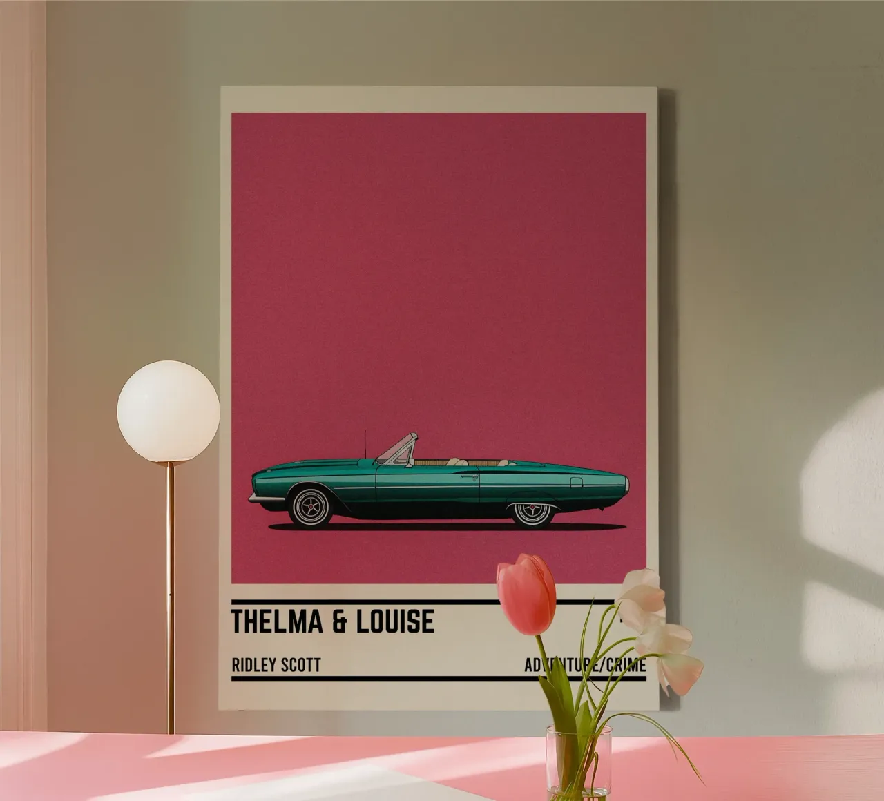 Thelma And Louise car tela con Cornice a cassetta da TheArtstudio