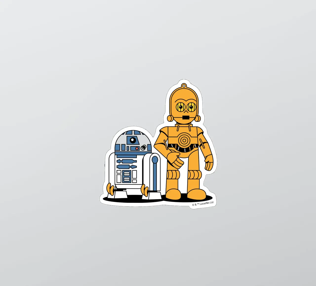 R2 D2 & C 3PO CHARACTERS adesivo da Star Wars - Sticker Shop