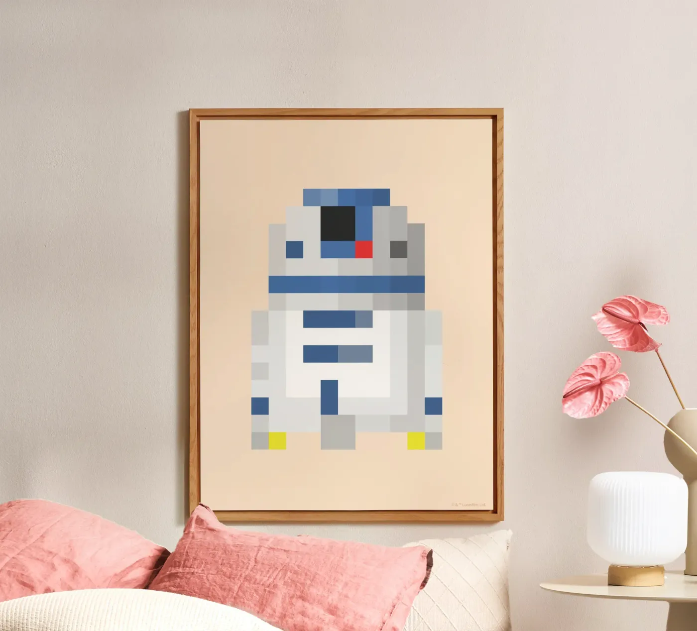 R2D2 alluminio dibond da Star Wars