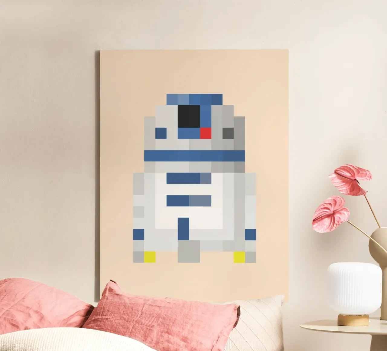 R2D2 tela con Cornice a cassetta da Star Wars