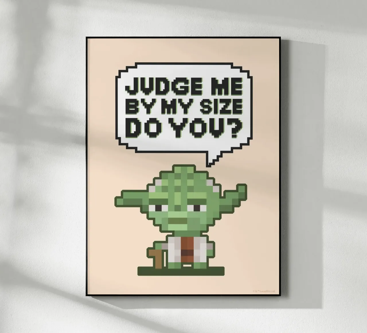 JUDGE ME BY MY SIZE DO YOU? plexiglass da Star Wars